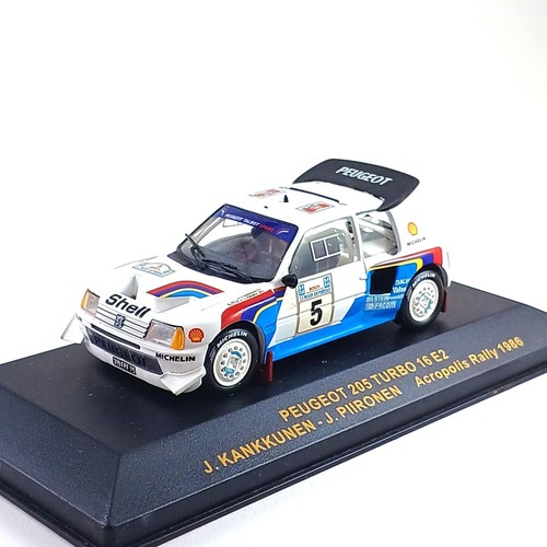 PEUGEOT 205 T16 EVO2 #5 Kankkunen - Piironen Acropolis 1986 1:43 IXO Quality EUR 59,99 - ES