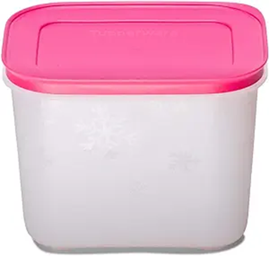 TUPPERWARE FREEZER MATES PLUS SMALL DEEP - PINK 4.75 CUP FREEZE