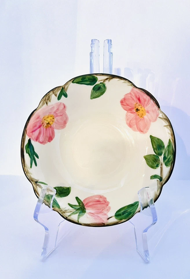 "Juego de 5 cuencos de cereal vintage Franciscan Desert Rose 55/8"" cerámica de California" Foto 2 de 4