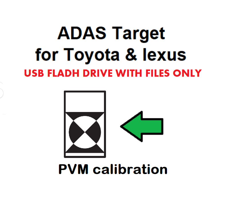 日本語学習指導教材　USBメモリー Toyota & Lexus ADAS PVM calibration target 09870-52010 -USB FLASH