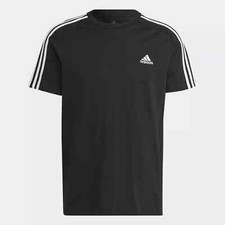 adidas men Essentials Single Jersey 3-Stripes Tee T-Shirt IC9334 100 Cotton XL