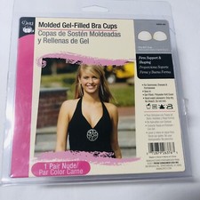 Molded Gel-Filled Bra Cups Size B /C Nude Sew In