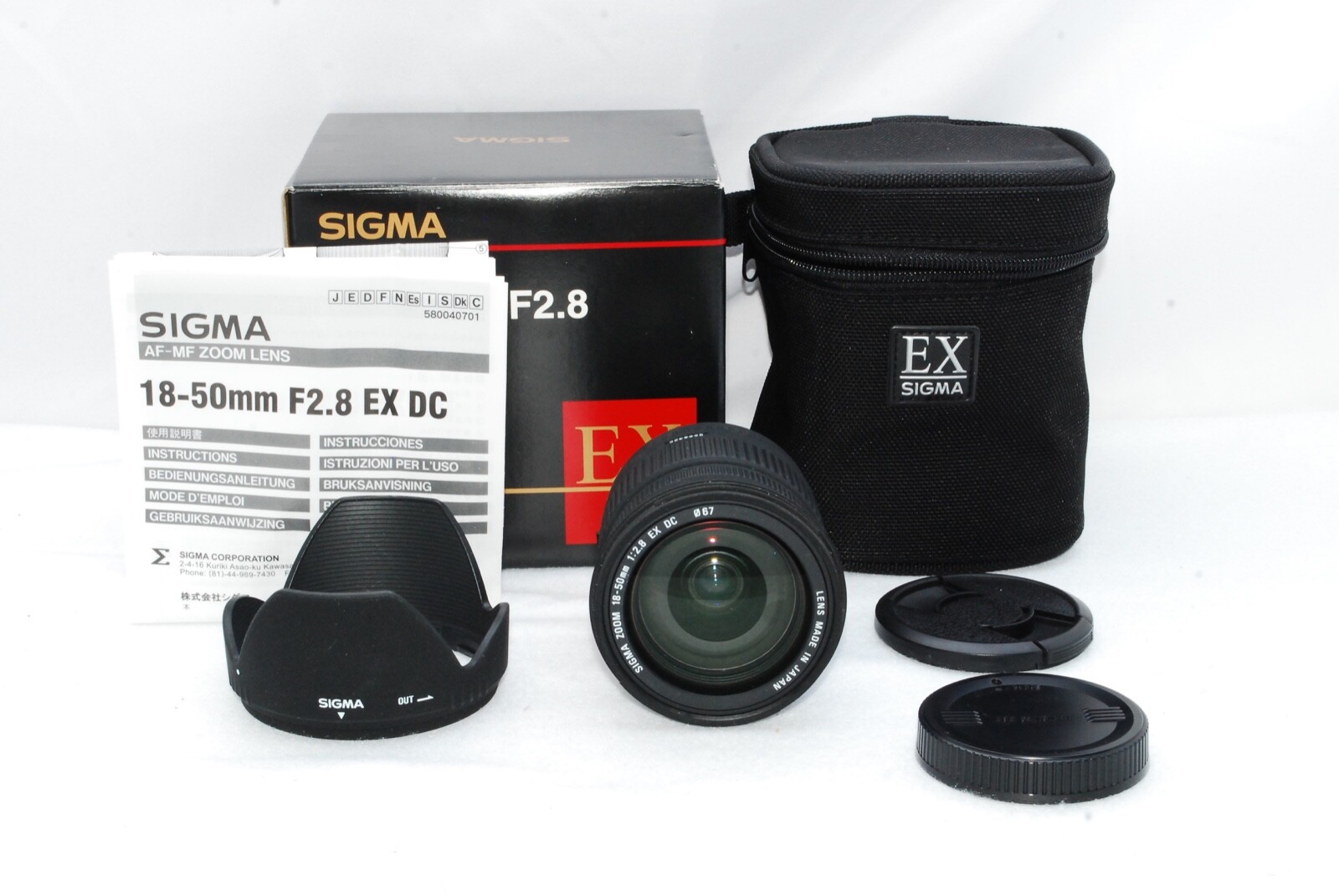 Sigma Dc 18 50mm F 2 8 Ex Lens For Canon For Sale Online Ebay