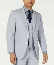  295 Tommy Hilfiger Men's Light Grey Modern Fit Cotton Sport Coat 38 S yoc0423