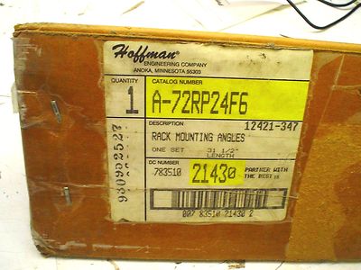 Hoffman A-72RP24F6 rack mounting angles 1 set 31 1/2'' - 60 day warranty