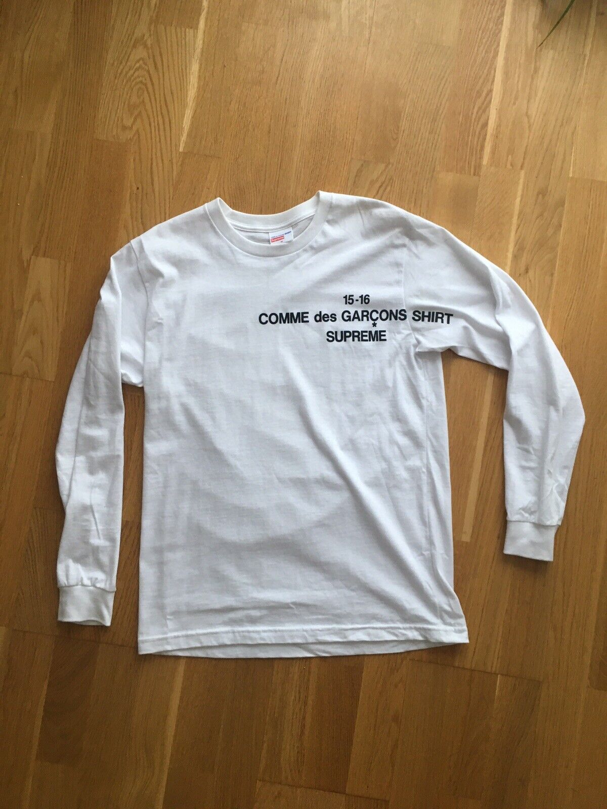 Supreme x CDG Long-sleeve T-Shirt Comme Des Garçons DSML Medium Worn Once