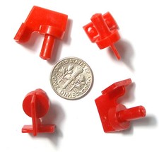 4pc TRADESHIP 1/24 1/32 Slot Car PLASTIC GUIDE PIN FLAG Pick Up Shoe RETAINER