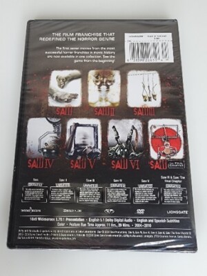 SAW The Complete Movie Collection DVD Horror All 7 Films Full