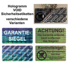 Hologramm VOID Siegel Sicherheitsetiketten / Aufkleber auf Rolle - 30 x 15 mm