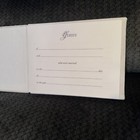 Mickey and Minnie Guest Sign Book White Beads Pearls Lace Wedding  — photo 4