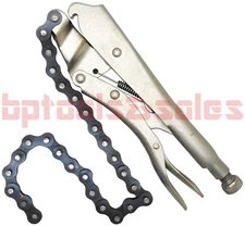 10" CHAIN VISE CLAMP PLIER LOCKING GRIP WRENCH OIL FILTER PIPE 16.5" CHAIN LNGTH