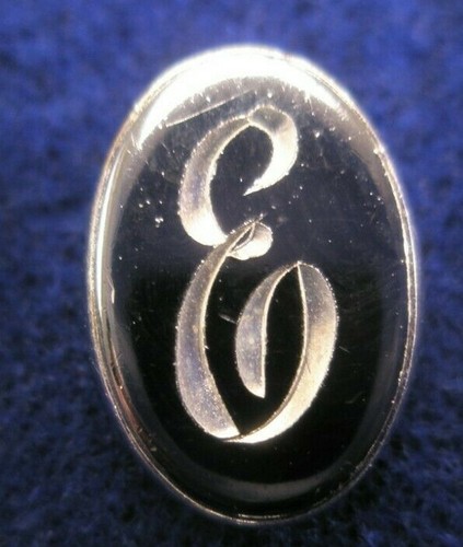 Boutons De Manchette Et épingle De Cravate Vintage - Lettre R En Monogramme - Couleur Argenté - Excellent état