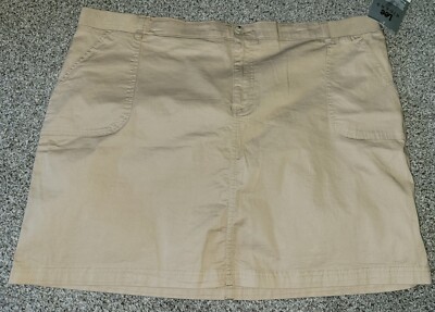Lee Riders 's midrise utility skort skirt NWT womens 22 M stretch