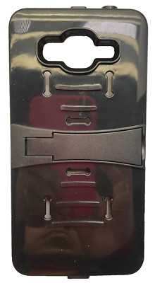 MetroPCS Cell Phone Case with Kickstand for Samsung Galaxy Grand Prime - Black
