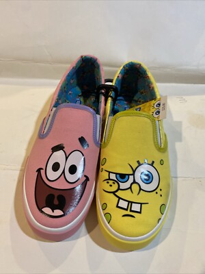 NWT Spongebob And Patrick Slip On Shoes Women's Size