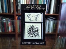 Zippo Scrimshaw Ship and Lighthouse - Limited edition