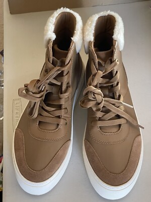 UGG CAKEWALK HIGH TOP LEATHER SNEAKER FAUX COLLAR - Main Image