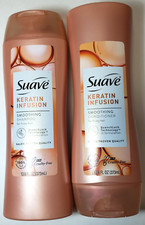 Suave Keratin Infusion Smoothing Shampoo Conditioner For Frizzy Hair 12.6oz ea.