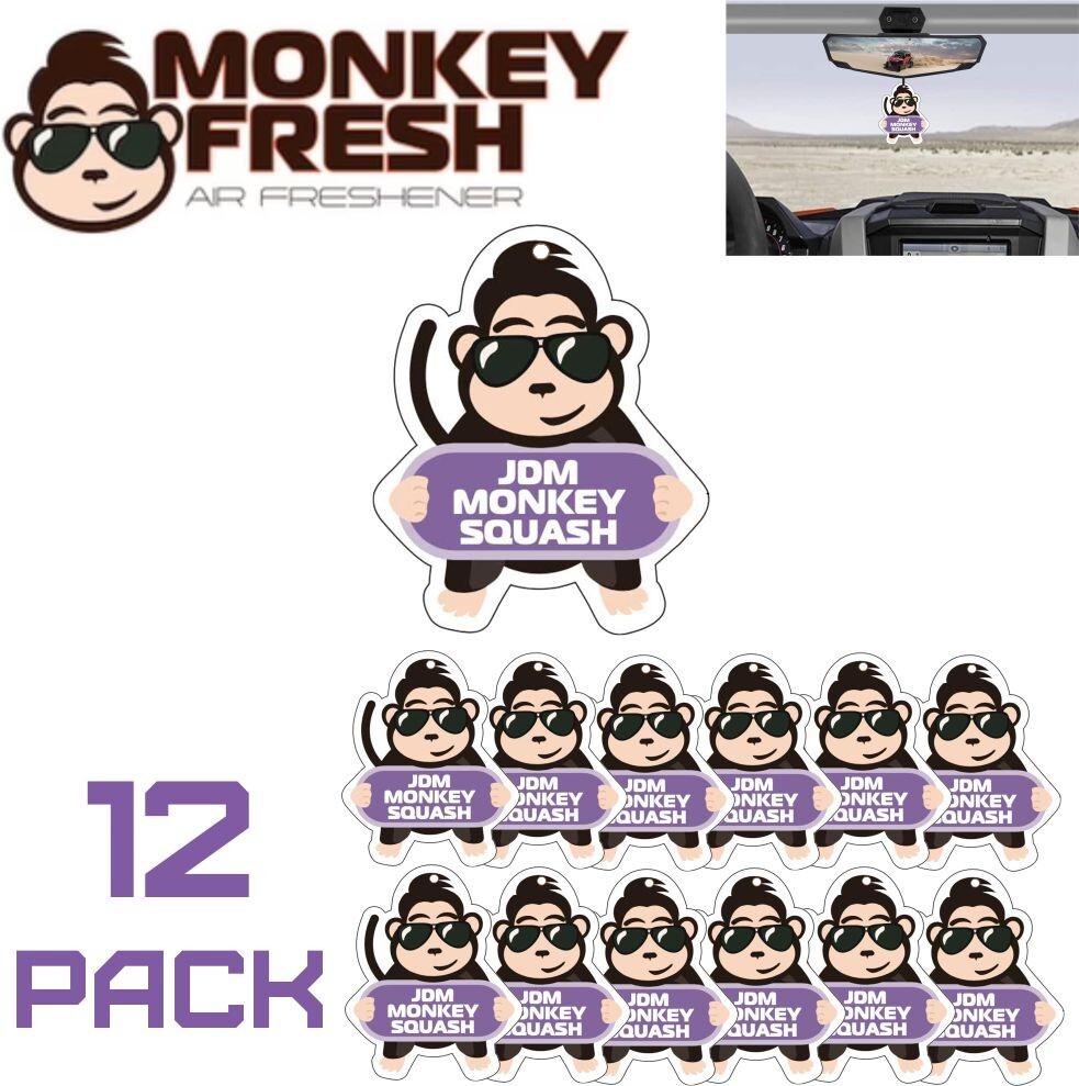 12 pcs Monkey Fresh Hanging Car Air Freshener JDM Squash Scent cs