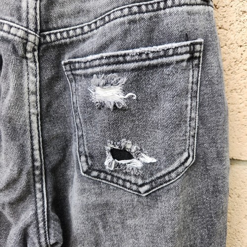 PACSUN Women's Mom Jeans Distressed High Rise size 22 Black - Picture 7 of 11