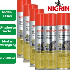6 x NIGRIN 74063 Performance Unterboden-Wachs 500ml Versieglung Unterbodenschutz