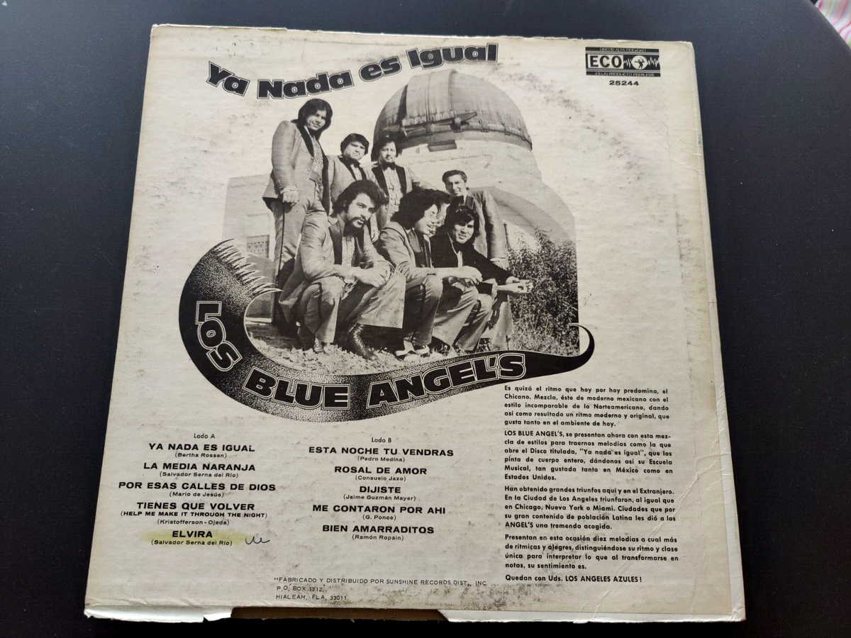 LOS BLUE ANGEL'S LP/YA NADA ES IGUAL/ORIGINAL ECO RECORDS 1974