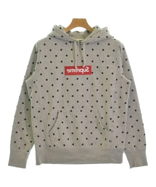 Sweat à capuche Supreme gris (motif à points) S 2200486989013