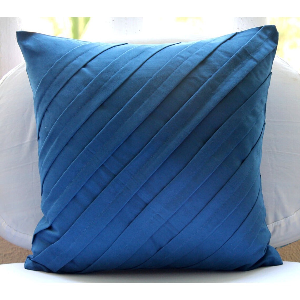Couch Cushion Case Blue 16