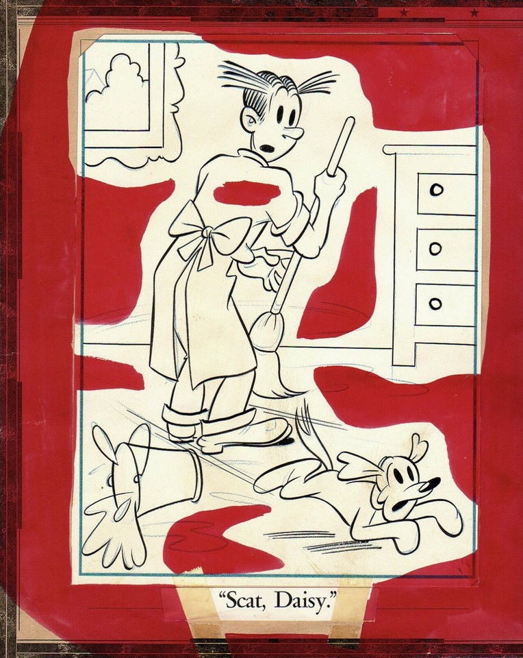 CHIC YOUNG (attributed) - Dagwood comic book back cover  Scat Daisy  Comic Art