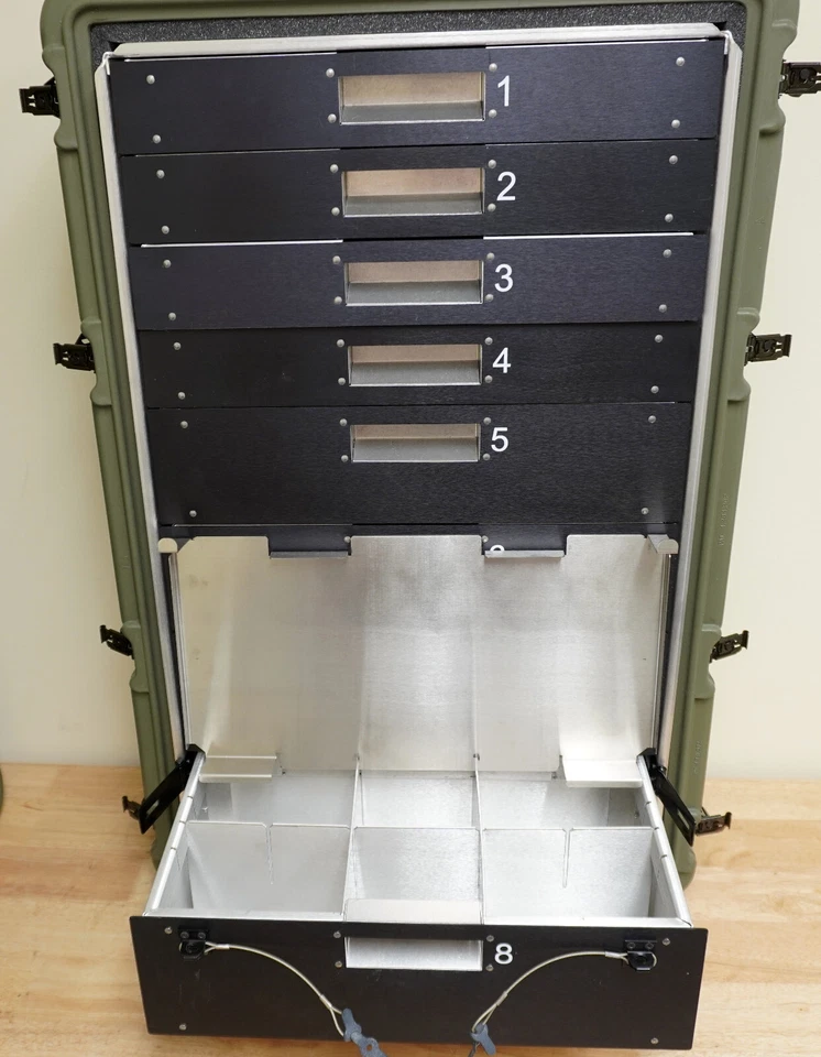 Pelican-Hardigg 472-MEDCHEST3-8D-182 - 8 Drawer Medical Chest 34x21x12 Case - Image 3 of 4
