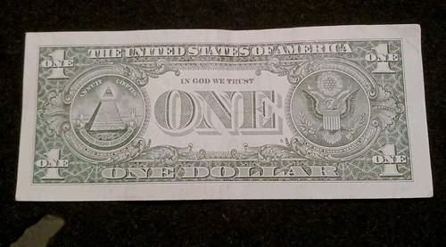 $1 Dollar Bill Fancy Serial Number Birthday Note May 11, 1958 05111958 - Picture 3 of 3