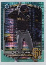 2025 Bowman Chrome Prospects Aqua Pulsar Refractor 50/125 Leo De Vries 1mq2