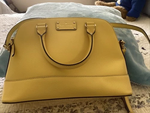 Kate Spade New York Yellow Leather Large Adjustable Shoulder / Xbody / Grab