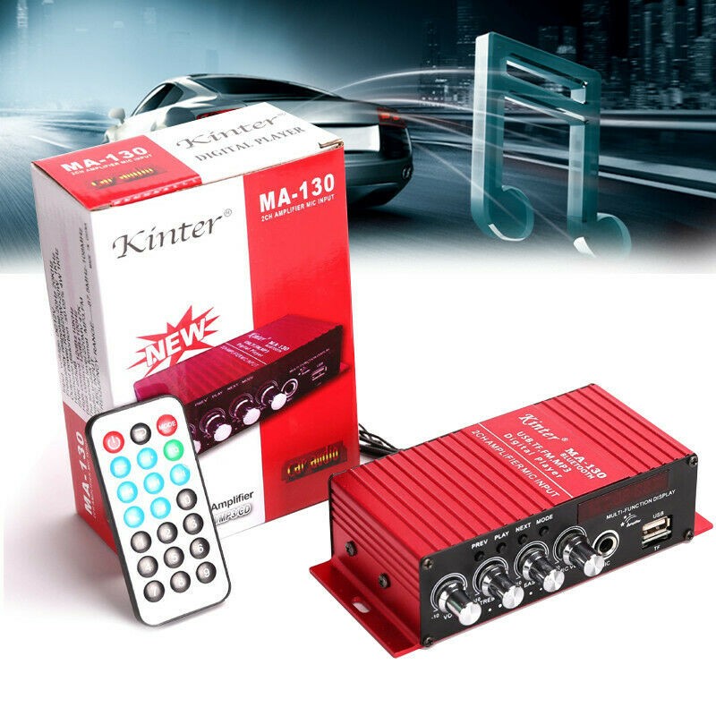 Mini Amplificatore Hi-Fi Kinter MA-130 Bluetooth USB SD FM MP3