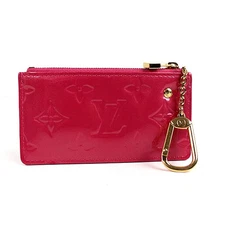 Louis Vuitton Coin Purse Coin Case Pochette Cl Vernis Key Holder Pink r029