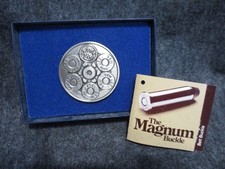 Vintage 1980 Smith Wesson Model 665 "The Magnum" Brass Belt Buckle