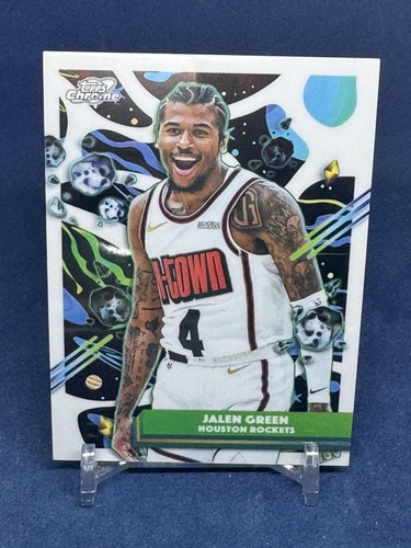 Jalen Green 2025-26 Topps Chrome Cosmic #33 White Hole Refractor