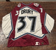Vintage Colorado Avalanche Starter Mesh Chris Drury Jersey #37 Size 52 NHL