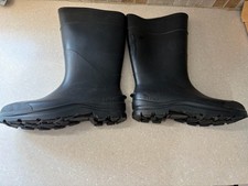 Rubber Fishing Hunting Waterproof PVC Work Mud MENS BOOTS Plain Soft Size 13