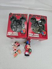 Vintage Disney Victorian Mickey and Minnie Mouse Christmas Ornaments Set
