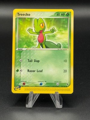 Treecko 76/109 Common Ruby & Sapphire Pokemon Moderately Played