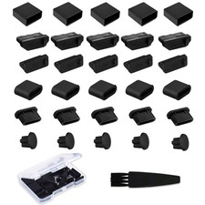 USB Cover Port Plug Caps - 30Pcs 6 Type HDMI,Headphone,USB A,USB Type-C