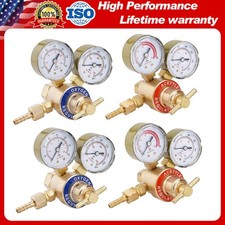 4 PACK Oxygen and Acetylene Regulators Welding Gas Gauges CGA540 and CGA200 USA