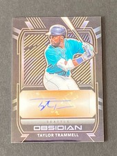 Taylor Trammell  2021 Obsidian Orange Etch Auto #ed 5/75