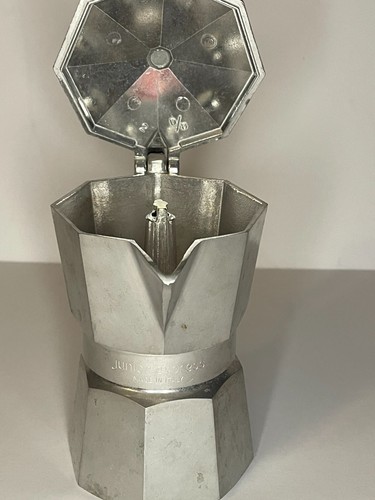 VTG Junior Express Moka Pot – Made in Italy – Aluminum Stovetop Espresso Maker - Picture 10 of 12
