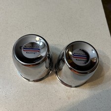 2 American Racing Wheel Chrome Center Caps 898015 Push Through Nice Bright