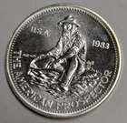 1983 1 oz .999 Fine Silver BU ~ Engelhard Vintage ~ American Prospector