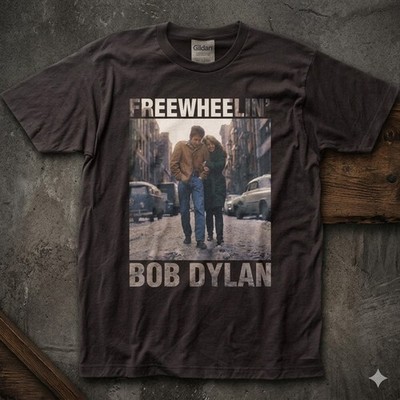 NEW! Bob Dylan Freewheelin Mens T Shirt Classic Rock Music Tee Free Ship