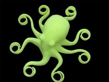 Neon Octopus Marble Display - For 5/8  to 1  Marbles - Lot 7411