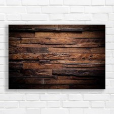 Dark Wood Texture Original Canvas Print Large Picture Wall Art
